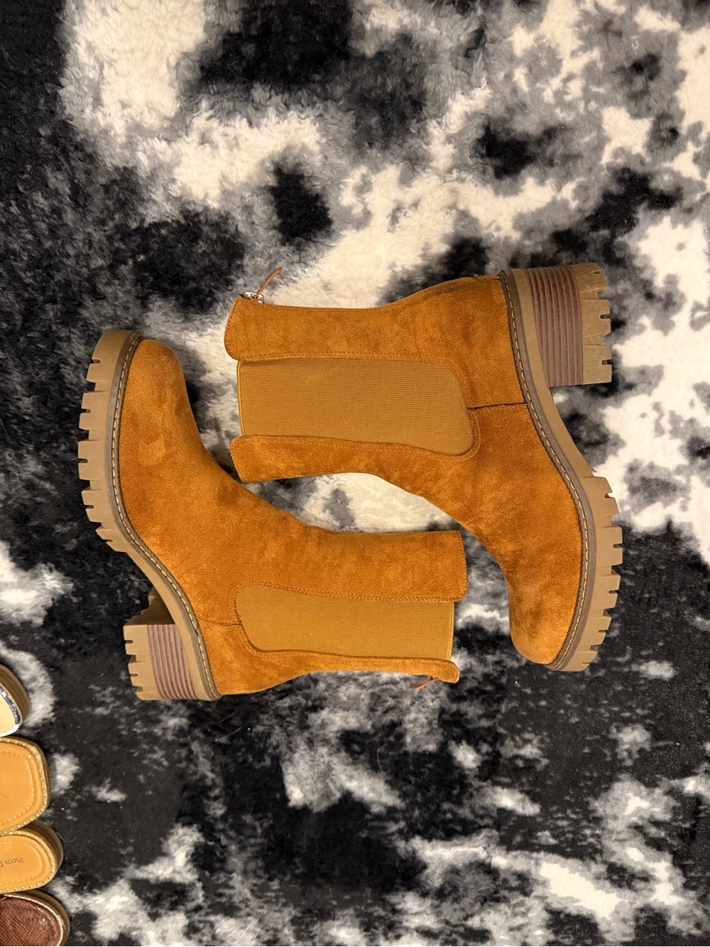 Pierre Dumas Tan Suede Chelsea Ankle Boots